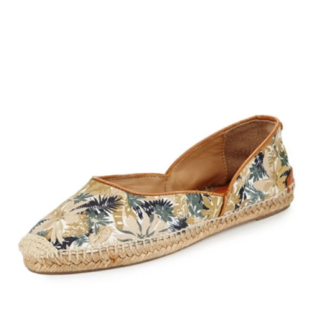 rag & bone Georgie Printed Cotton Espadrille, Botanical